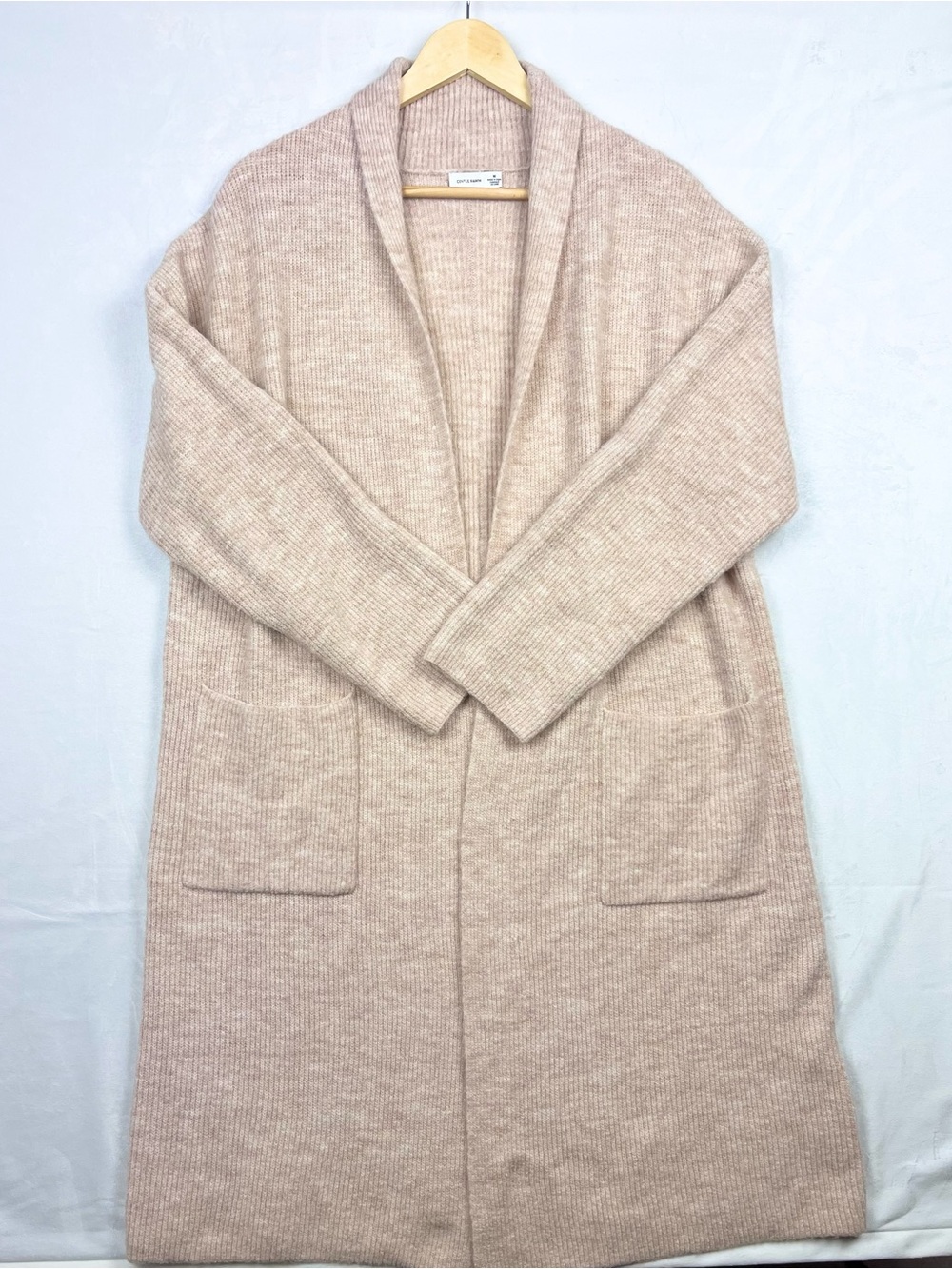 Gentle Fawn Ribbed Longline Soft Open Front Cardigan Size Medium